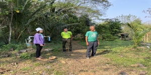 เทศบาลตำบลเด่นชัย ตรวจสอบระบบน้ำในศูนย์สาธิตเกษตรอินทรีย์เทศบาลตำบลเด่นชัย