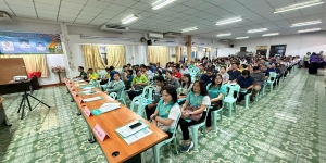 ศูนย์ประสานงานการเลือกตั้งเทศบาลตำบลเด่นชัย จัดการอบรมเจ้าพนักงานผู้ดำเนินการเลือกตั้ง (กปน./รปภ.) 