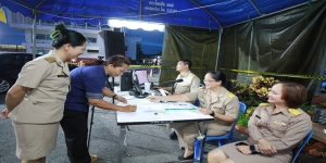 ศูนย์ประสานงานการเลือกตั้งประจำเทศบาลตำบลเด่นชัย รับมอบหีบบัตรเลือกตั้งและอุปกรณ์การเลือกตั้งของหน่วยเลือกตั้ง ทั้ง ๑๘ หน่วยเลือกตั้ง