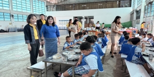 เทศบาลตำบลเด่นชัย ตรวจสอบและประเมินผลการดำเนินงานโครงการอาหารกลางวันโรงเรียนอนุบาลเทศบาลตำบลเด่นชัย ตามมาตรการป้องกันการทุจริตงบประมาณค่าอาหารกลางวันเด็กนักเรียน