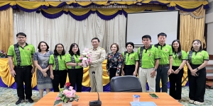 เทศบาลตำบลเด่นชัย ต้อนรับผู้อำนวยการกองคลัง เทศบาลตำบลหนองม่วงไข่ ที่โอนย้ายมาดำรงตำแหน่ง ผู้อำนวยการกองคลัง เทศบาลตำบลเด่นชัย